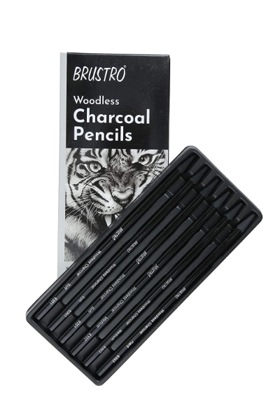 Picture of Brustro Artists Woodless Charcoal Pencils set of 6