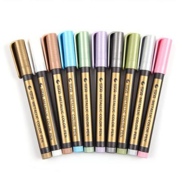 Picture of HS Metallic Colour Pen Set of 10 -8151