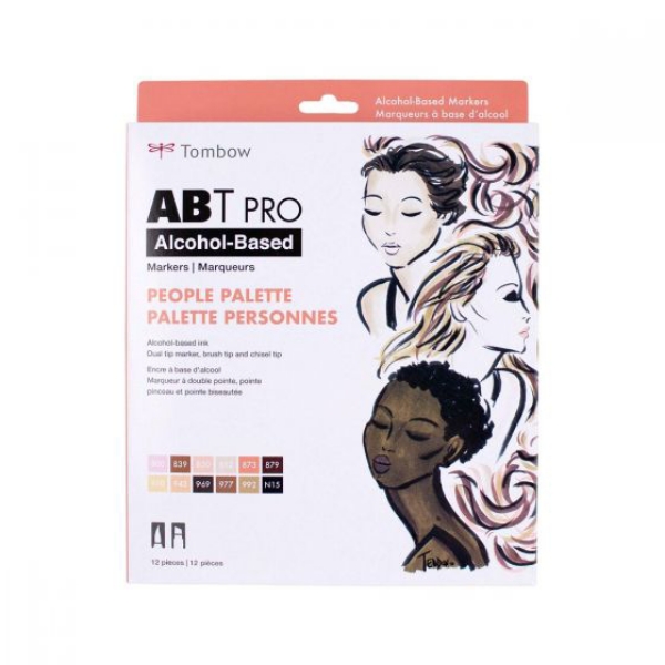 Picture of Tombow ABT Pro Alcohol Based Markers Set of 12- People