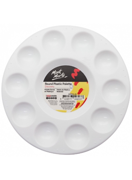 Picture of Mont Marte Round Plastic Palette - 17cm