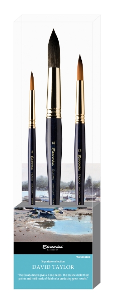 Picture of Escoda David Taylor Brush Set Series 8609-1