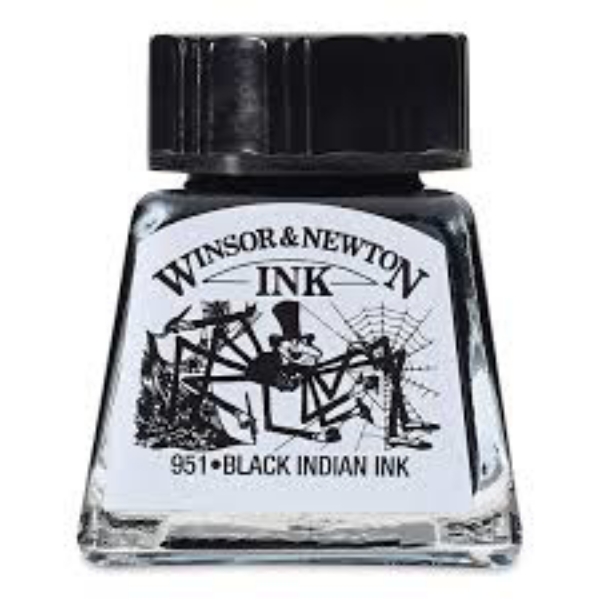 Picture of Winsor & Newton Drawing Ink - Black Indian 14 ml