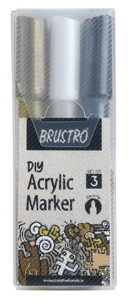 Picture of Brustro Acrylic Marker 2mm Set of 3