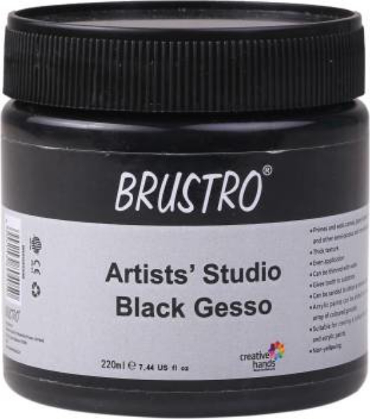 Picture of Brustro Artists Studio Black Gesso 220ml