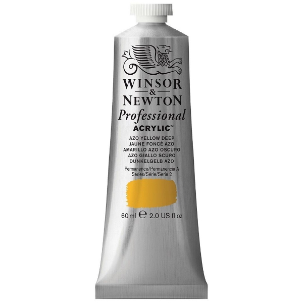 Picture of Winsor & Newton Professional Acrylic Colour 60ml - Azo Yellow Deep (S-2)