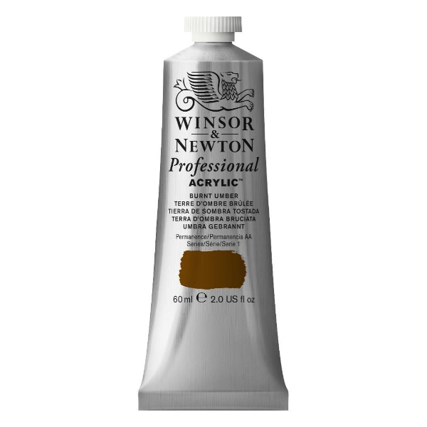 Picture of Winsor & Newton Professional Acrylic Colour 60ml - Burnt Umber (S-1)