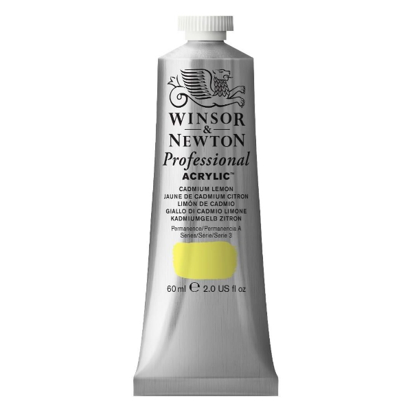 Picture of Winsor & Newton Professional Acrylic Colour 60ml - Cadmium Lemon (S-3)