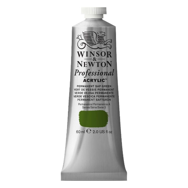 Picture of Winsor & Newton Professional Acrylic Colour 60ml - Permanent Sap Green (S-3)