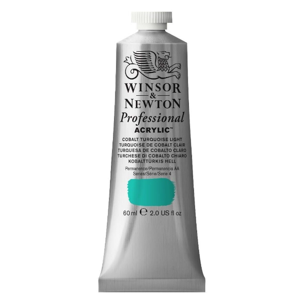 Picture of Winsor & Newton Professional Acrylic Colour 60ml - Cobalt Turquoise Light (S-4)
