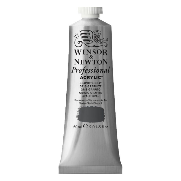 Picture of Winsor & Newton Professional Acrylic Colour 60ml - Graphite Grey (S-2)