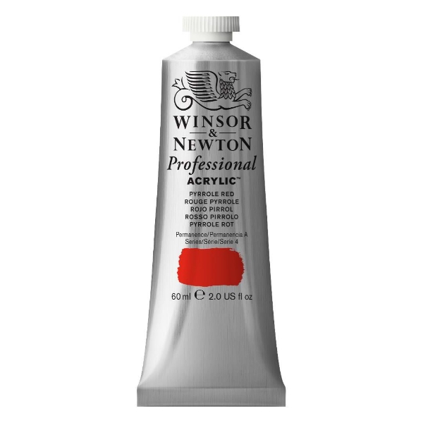 Picture of Winsor & Newton Professional Acrylic Colour 60ml - Pyrrole Red (S-4)