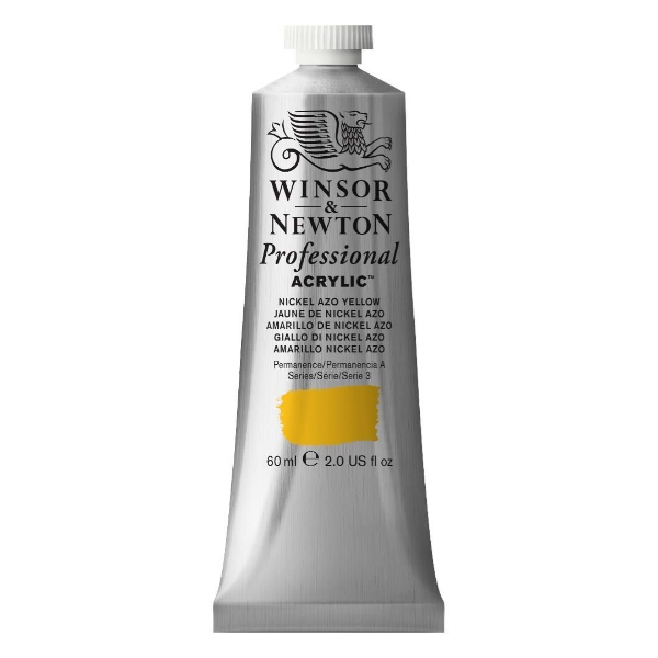 Picture of Winsor & Newton Professional Acrylic Colour 60ml - Nickel Azo Yellow (S-3)