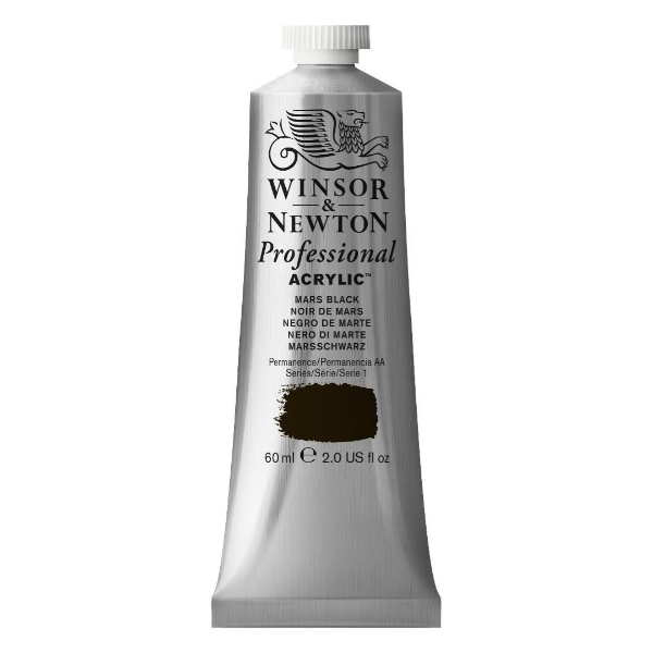 Picture of Winsor & Newton Professional Acrylic Colour 60ml - Mars Black (S-1)