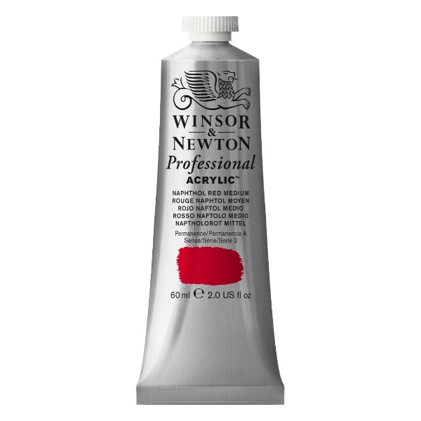 Picture of Winsor & Newton Professional Acrylic Colour 60ml - Naphthol Red Medium (S-2)