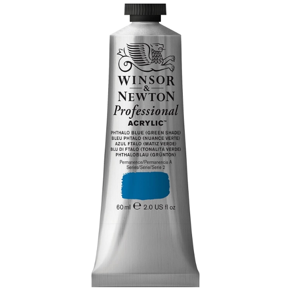 Picture of Winsor & Newton Professional Acrylic Colour 60ml - Phthalo Blue (Greenshade) (S-2)