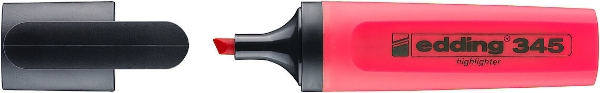 Picture of Edding 345 Highlighter Text Marker-Neon Red