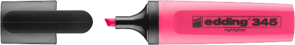 Picture of Edding 345 Highlighter Text Marker-Neon Pink