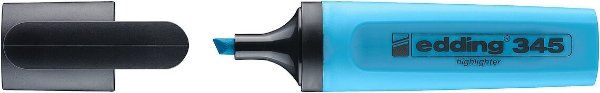 Picture of Edding 345 Highlighter Text Marker-Neon Blue