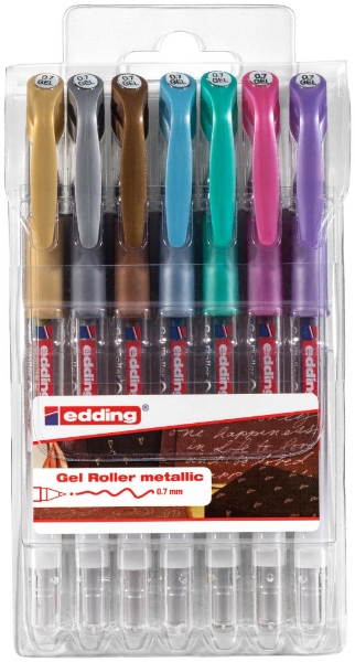 Picture of Edding Gel Roller MetallicPen Set of 7(4-2185-7999