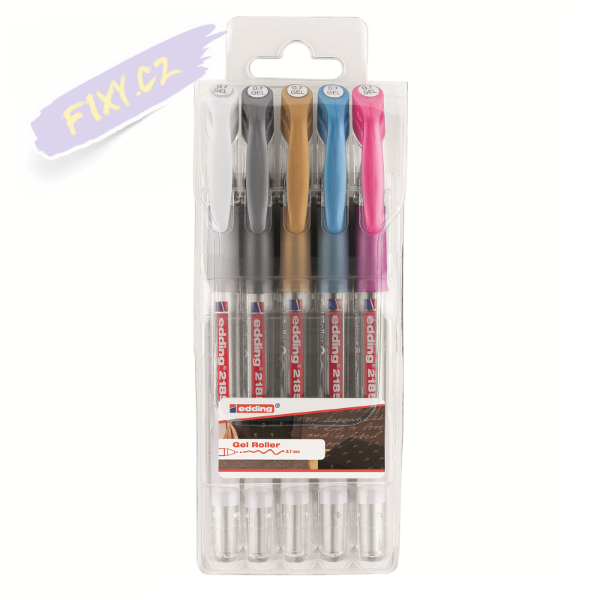 Picture of Edding Gel Roller Pen Set of 5(4-2185-5)