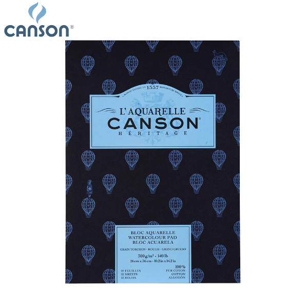 Picture of Canson L'Aquarelle Heritage Pad WC 300 gsm Rough 26x36cm