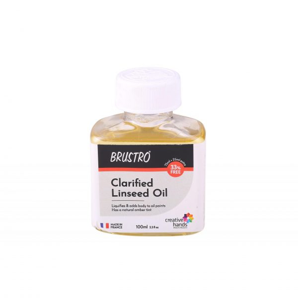 Picture of Brustro Clarified Linseed Oil 100ML (75ML + 25ML)