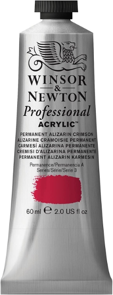 Picture of Winsor & Newton Professional Acrylic Colour 60ml - Permanent Alizarin Crimson (S-3)