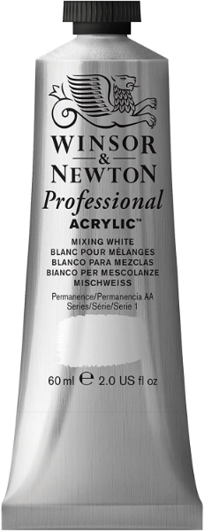 Picture of Winsor & Newton Professional Acrylic Colour 60ml - Mixing White (S-1)