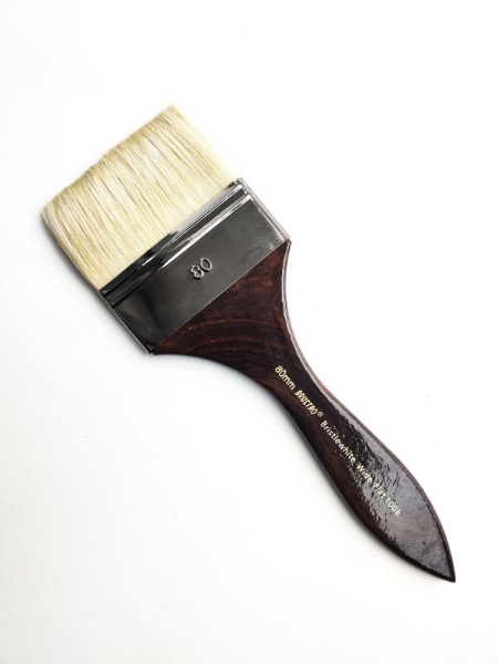 Picture of Brustro Sr-1008 White Wide Flat Brush No.80