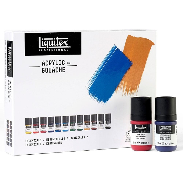 Picture of Liquitex Acrylic Gouache Essentials - Set of 12 (22ml)