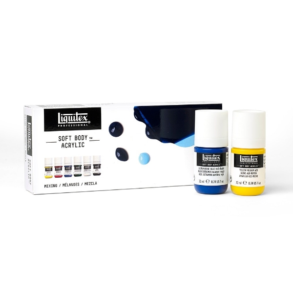 Picture of Liquitex Soft Body Acrylic Mixing - Set of 6 (22ml)
