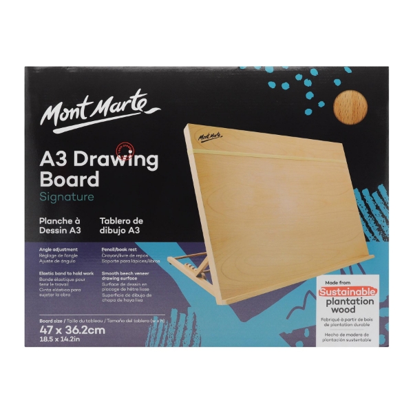 Picture of Mont Marte Drawing Board A3 with Elastic Band