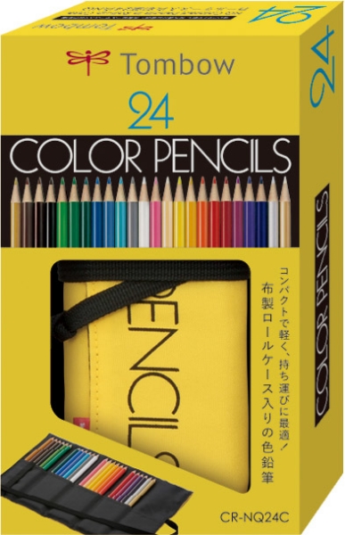 Picture of Tombow Color Pencil set of 24 with Roll-up Case