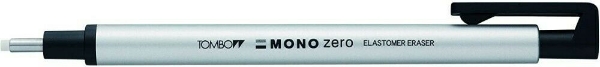 Picture of Tombow MONO ZERO Eraser Super Fine Round Tip Silver (ER-KUR 04)