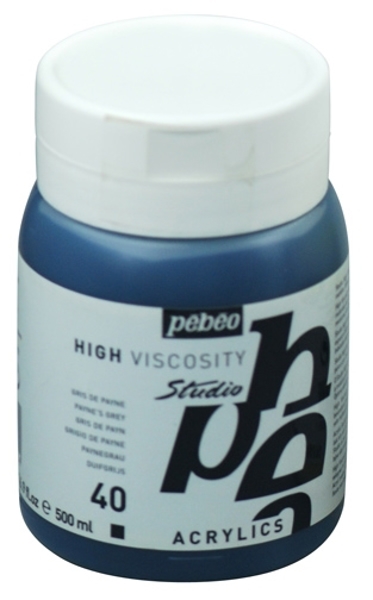 Picture of Pebeo Studio Acrylic High Viscosity - 500ml Paynes Grey (040)