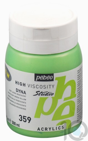 Picture of Pebeo Studio Acrylic High Viscosity - 500ml Iris Green Yellow (359)