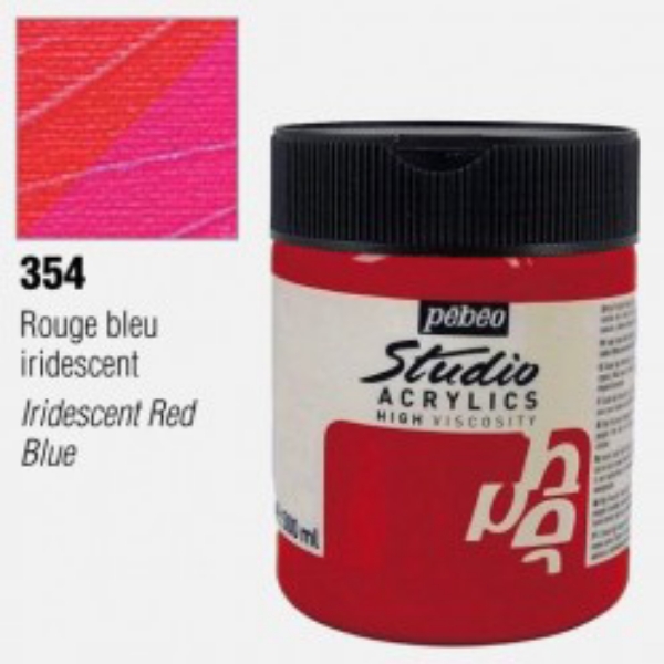 Picture of Pebeo Studio Acrylic High Viscosity - 500ml Iris Red Blue (354)
