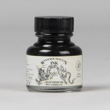 Picture of Winsor & Newton liquid Indian Ink (30ml)