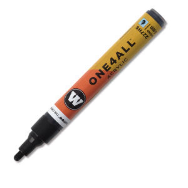 Picture of Molotow One 4 All Acrylic  Marker 4Mm Signal Black