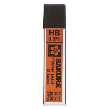 Picture of Sakura Polymer Lead 0.5mm-HB Pack Of 12