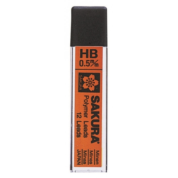 Picture of Sakura Polymer Lead - 0.5mm-HB (Pack of 12)