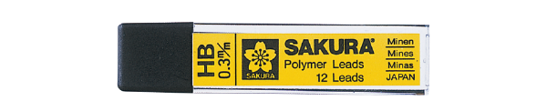 Picture of Sakura Polymer Lead - 0.3mm-HB (Pack of 12)