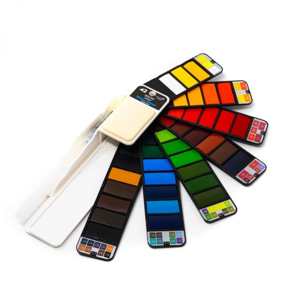 Picture of Brustro Artist Water Colour Pocket Set Of 42