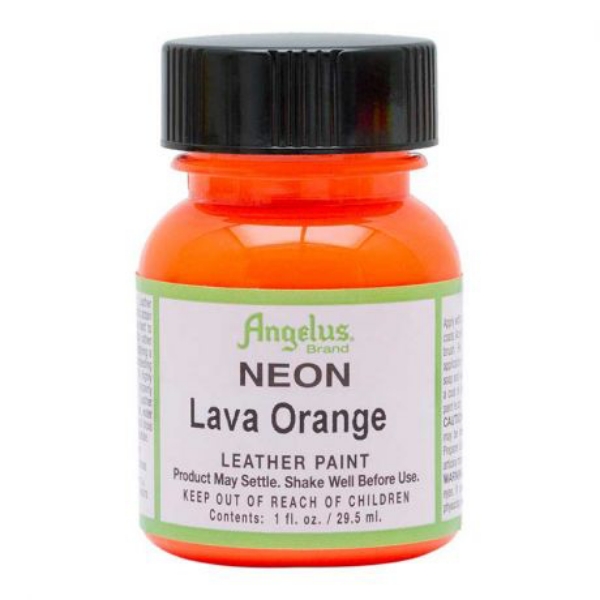 Picture of Angelus Leather Paint - Neon Lava Orange No.725 (29.5ml)