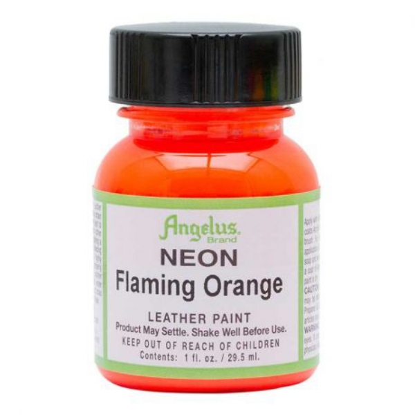 Picture of Angelus Leather Paint - Neon Flaming Orange No.725 (29.5ml)