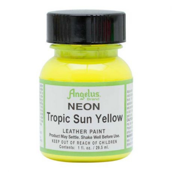 Picture of Angelus Leather Paint - Neon Tropic Sun Yellow No.725 (29.5ml)