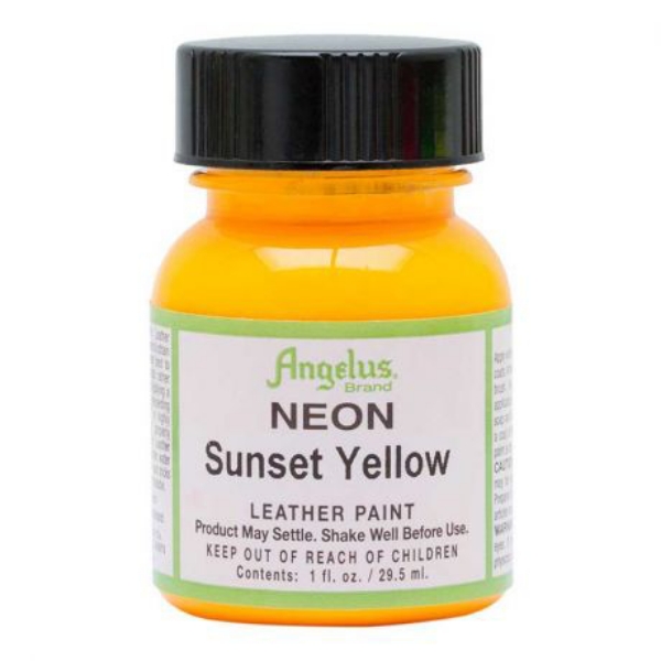 Picture of Angelus Leather Paint - Neon Sunset Yellow No.725 (29.5ml)