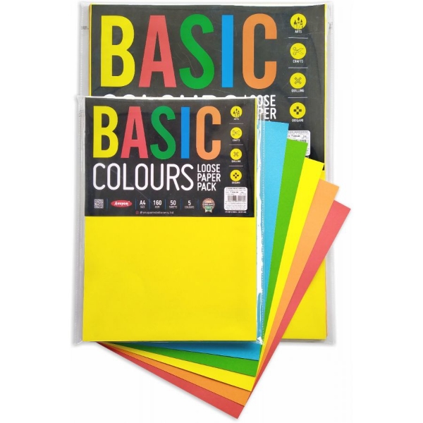 Picture of Anupam Basic Colour Loose Paper - A4 50 Sheets (160GSM)