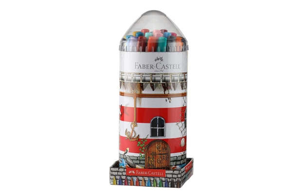 Picture of Faber Castell Light House (Set of 33) Colour Markers + Assorted Colouring Stickers