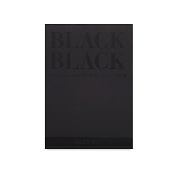 Fabriano Black Black Paper Pad 300gsm A3